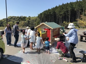 奈良市で小屋づくりイベント開催。