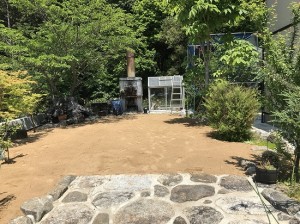 奈良にてクラピア植え