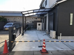 桜井市にて和モダン外構工事をさせて頂きました。