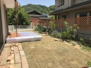 庭リフォーム四条畷市にて